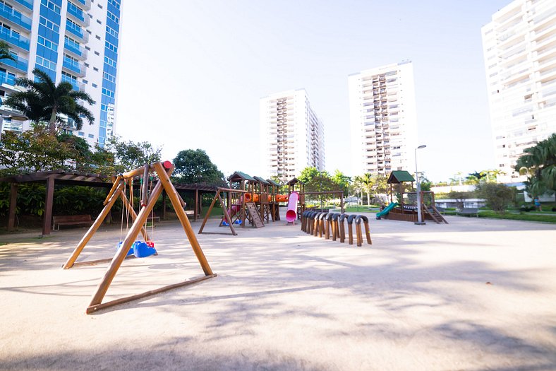 Apartamento Completo em Ilha Pura ao lado do Rio Centro e Pa