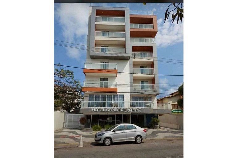 Flat 223 - Moderno e Privilegiado a 700m da Praia