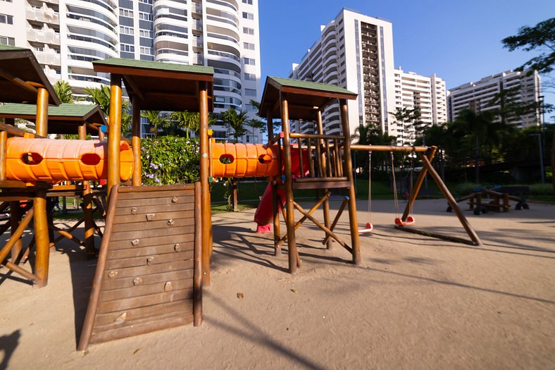 Flat em Ilha Pura ao lado do Rio Centro na Barra da Tijuca