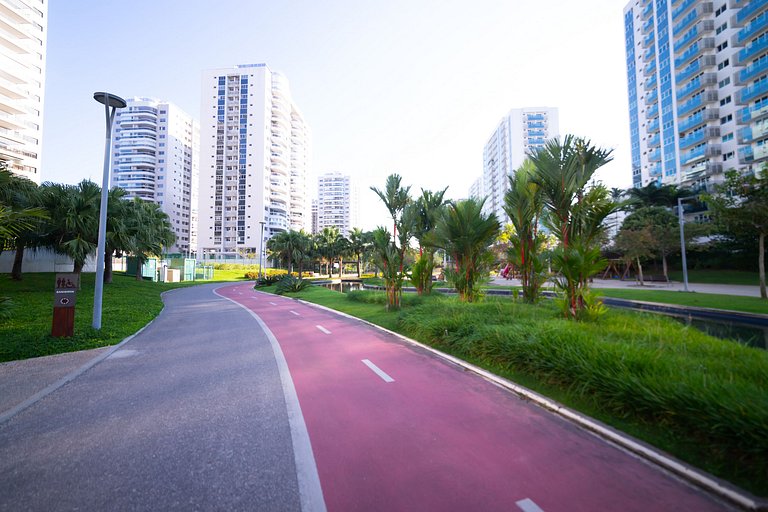 Flat em Ilha Pura ao lado do Rio Centro na Barra da Tijuca